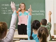 Students Teacher Electricity On Chalkboard Compressed